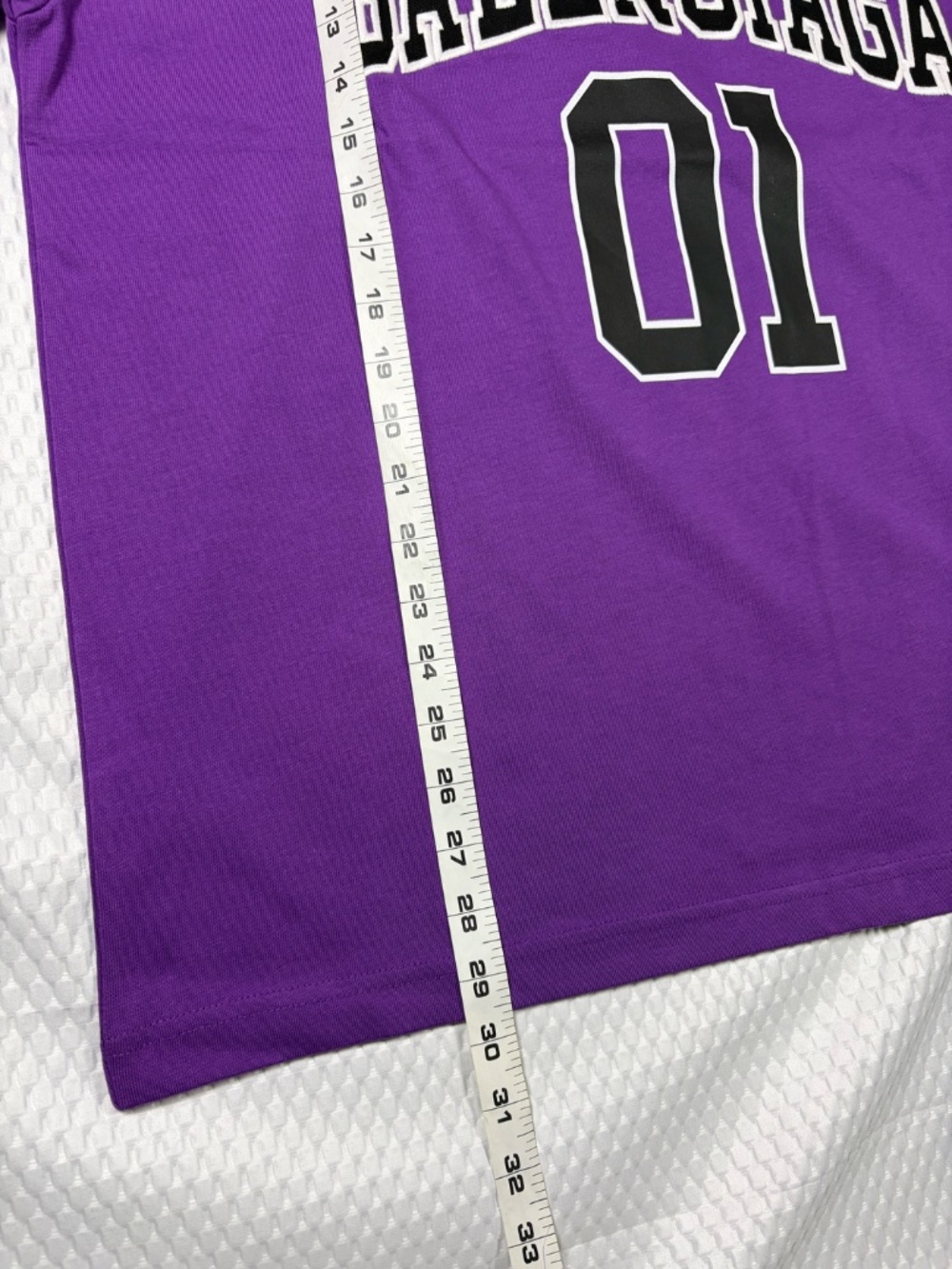 BALENCIAGA UNISEX XL PURPLE 01 LOGO JERSEY T-SHIRT/TAGS EXCELLENT REGULAR FIT - Picture 2 of 8